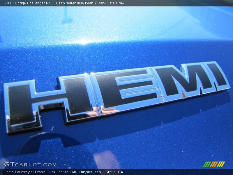 Deep Water Blue Pearl / Dark Slate Gray 2010 Dodge Challenger R/T