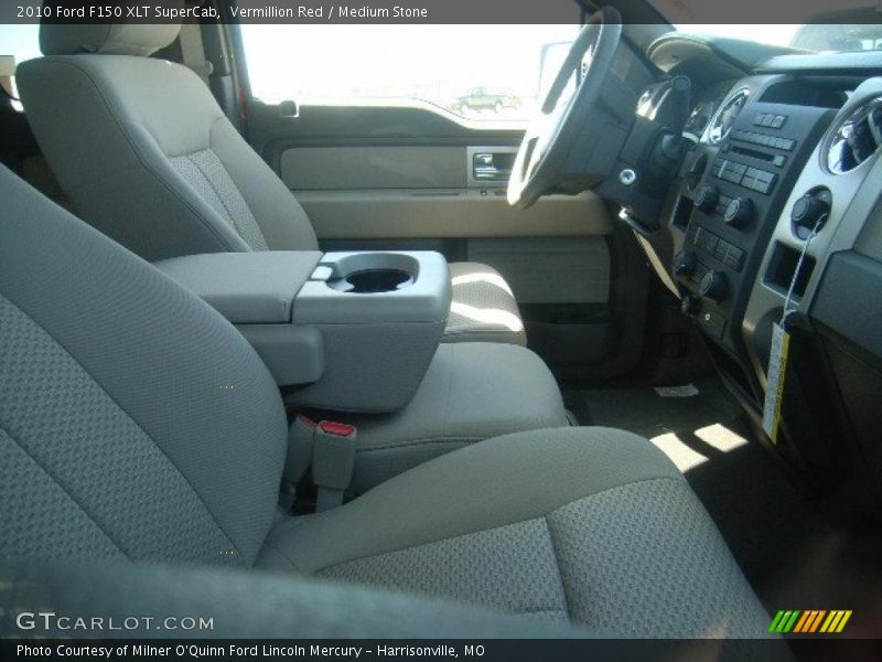 Vermillion Red / Medium Stone 2010 Ford F150 XLT SuperCab