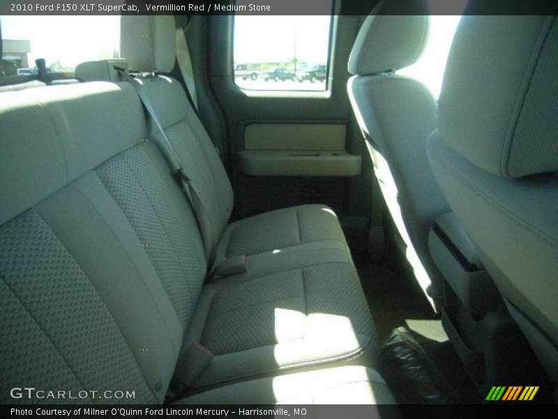 Vermillion Red / Medium Stone 2010 Ford F150 XLT SuperCab