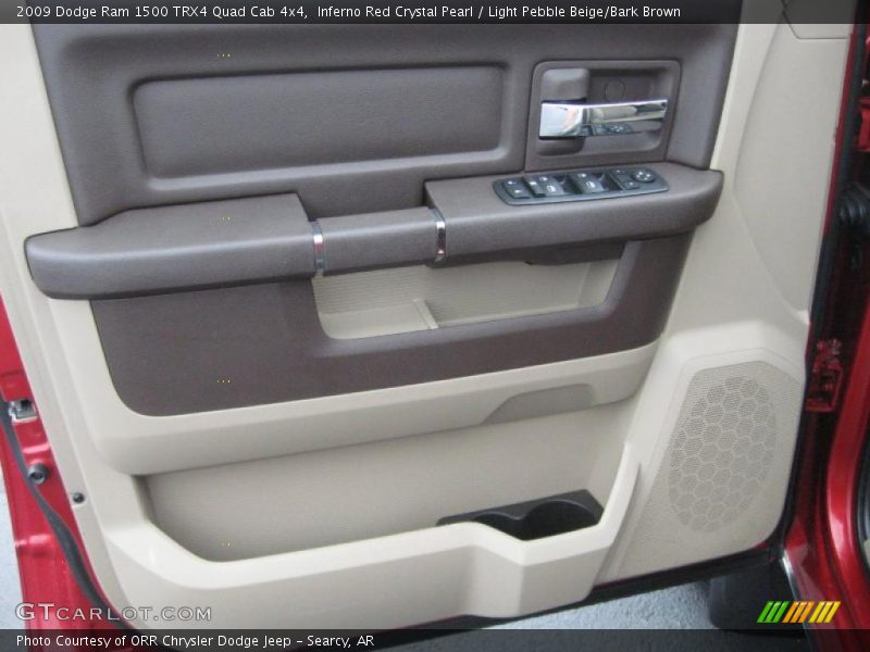 Inferno Red Crystal Pearl / Light Pebble Beige/Bark Brown 2009 Dodge Ram 1500 TRX4 Quad Cab 4x4