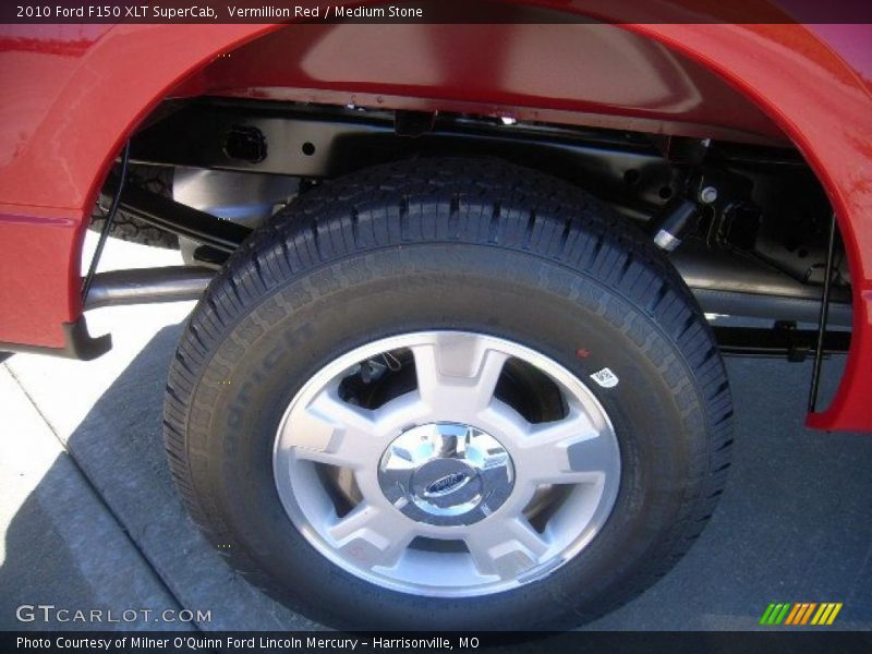 Vermillion Red / Medium Stone 2010 Ford F150 XLT SuperCab