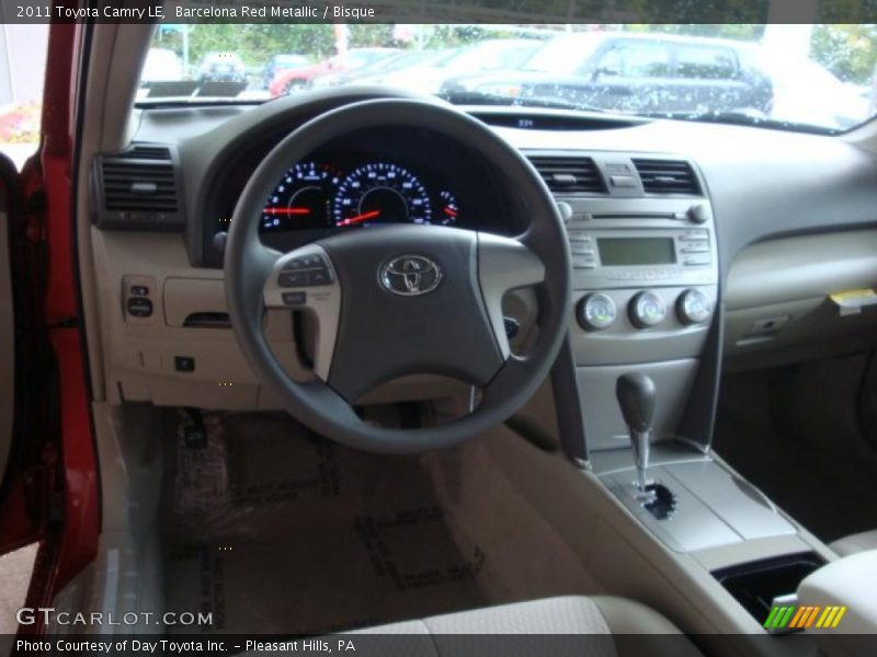 Barcelona Red Metallic / Bisque 2011 Toyota Camry LE