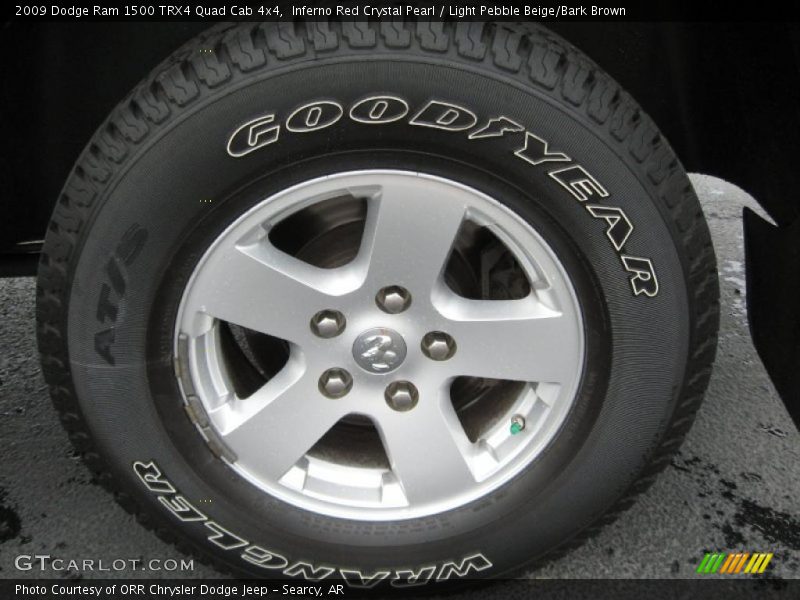 Inferno Red Crystal Pearl / Light Pebble Beige/Bark Brown 2009 Dodge Ram 1500 TRX4 Quad Cab 4x4