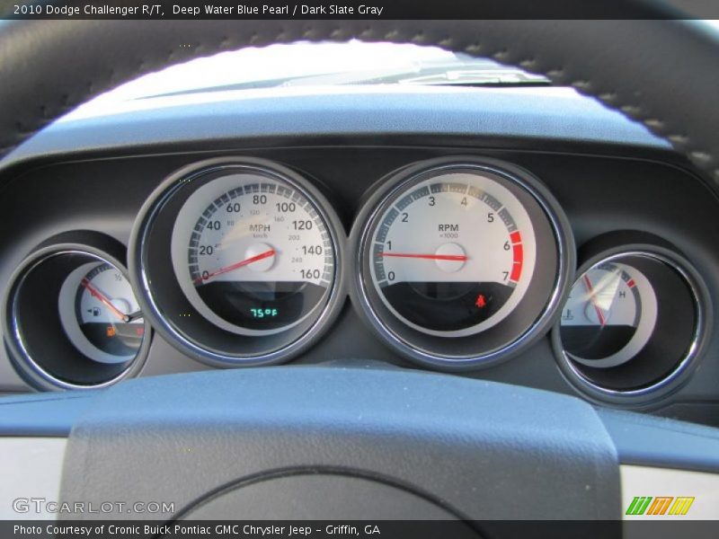 Deep Water Blue Pearl / Dark Slate Gray 2010 Dodge Challenger R/T