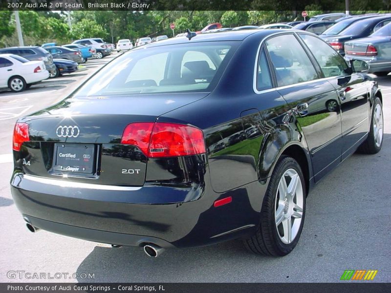 Brilliant Black / Ebony 2007 Audi A4 2.0T Sedan