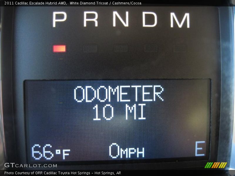 White Diamond Tricoat / Cashmere/Cocoa 2011 Cadillac Escalade Hybrid AWD