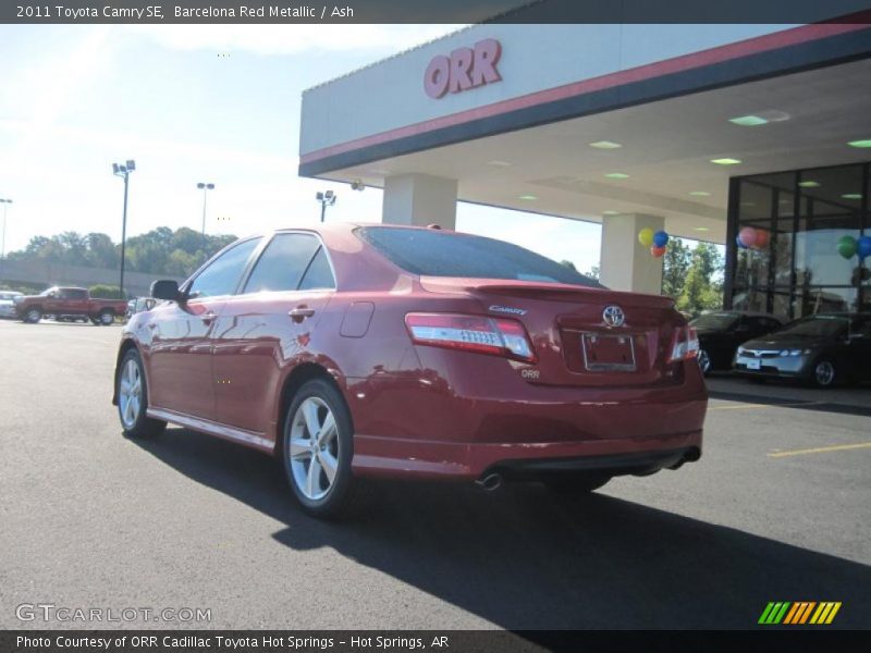 Barcelona Red Metallic / Ash 2011 Toyota Camry SE