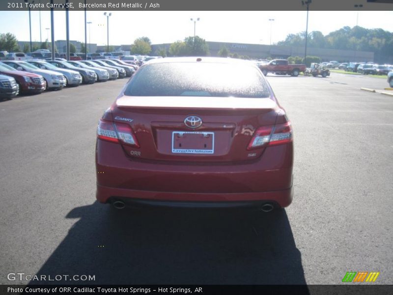 Barcelona Red Metallic / Ash 2011 Toyota Camry SE