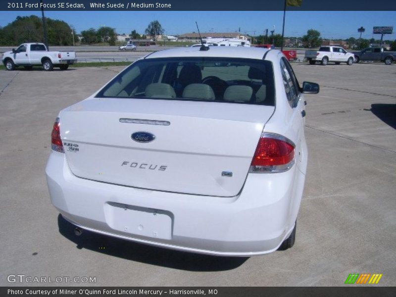 White Suede / Medium Stone 2011 Ford Focus SE Sedan
