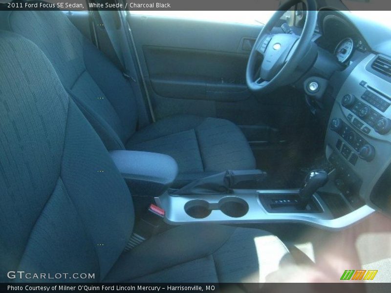 White Suede / Charcoal Black 2011 Ford Focus SE Sedan