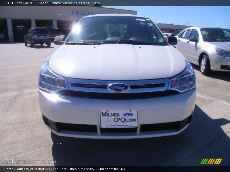 White Suede / Charcoal Black 2011 Ford Focus SE Sedan