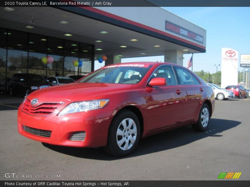 Barcelona Red Metallic / Ash Gray 2010 Toyota Camry LE