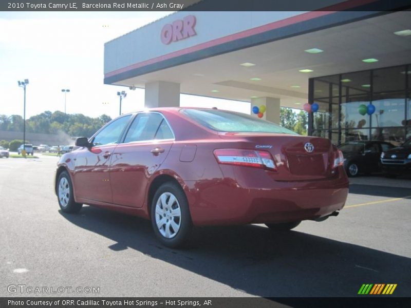 Barcelona Red Metallic / Ash Gray 2010 Toyota Camry LE