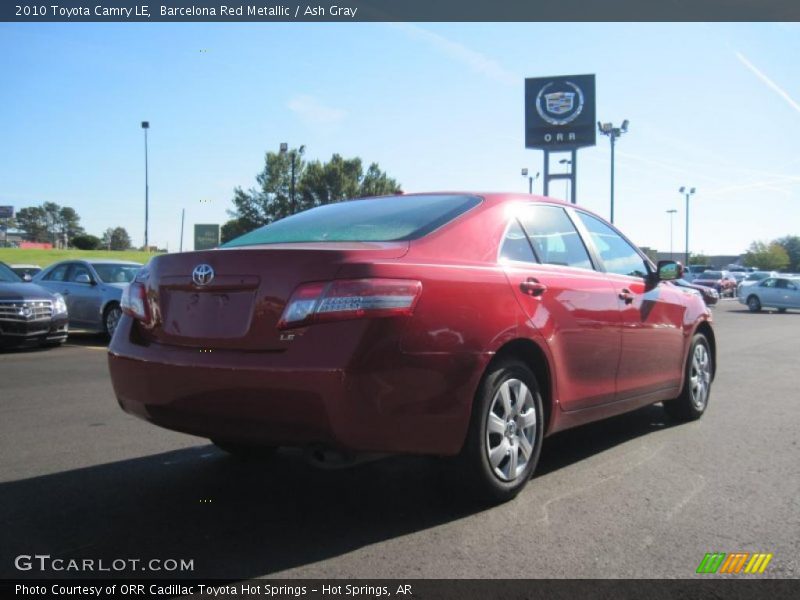 Barcelona Red Metallic / Ash Gray 2010 Toyota Camry LE