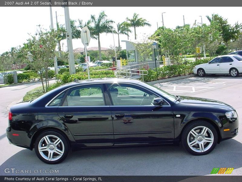 Brilliant Black / Ebony 2007 Audi A4 2.0T Sedan