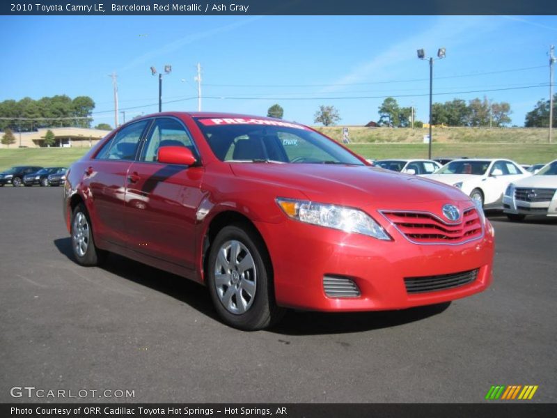 Barcelona Red Metallic / Ash Gray 2010 Toyota Camry LE