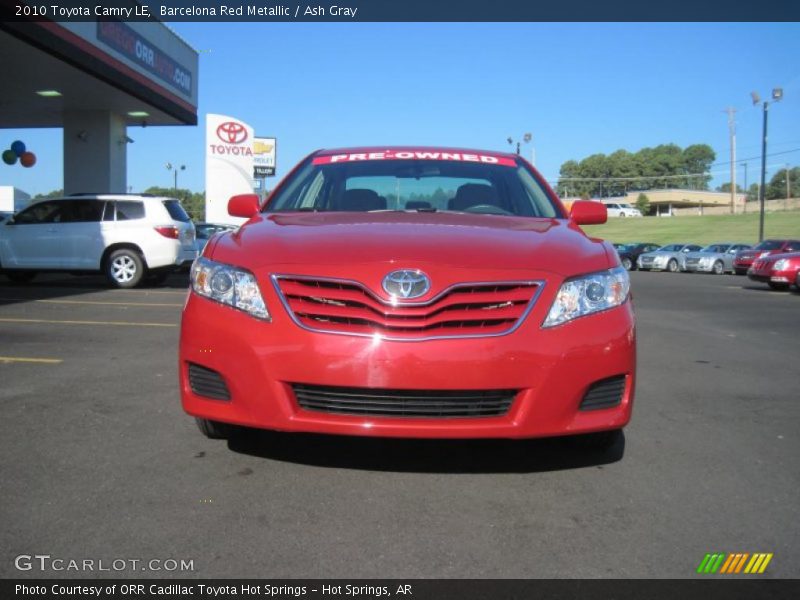 Barcelona Red Metallic / Ash Gray 2010 Toyota Camry LE