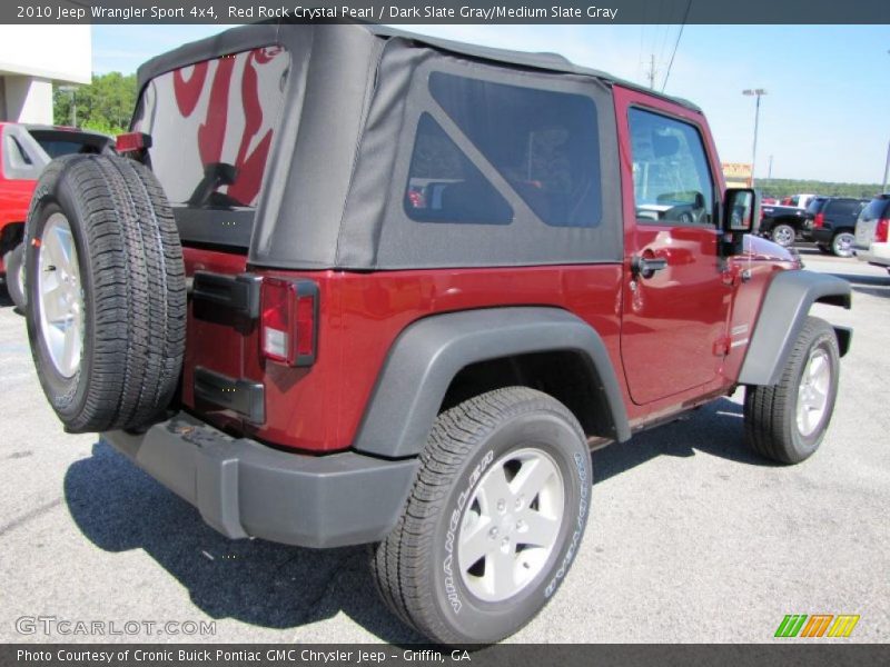 Red Rock Crystal Pearl / Dark Slate Gray/Medium Slate Gray 2010 Jeep Wrangler Sport 4x4