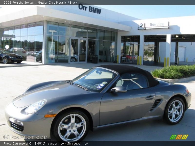 Meteor Grey Metallic / Black 2008 Porsche Boxster