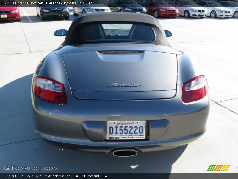 Meteor Grey Metallic / Black 2008 Porsche Boxster