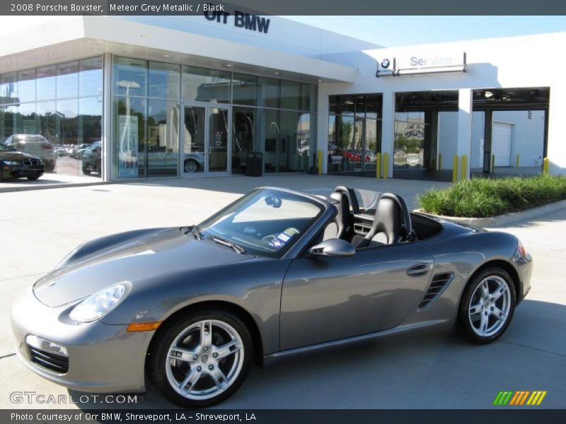 Meteor Grey Metallic / Black 2008 Porsche Boxster