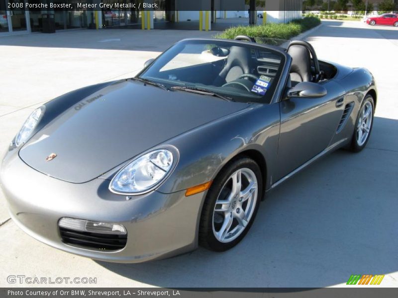 Meteor Grey Metallic / Black 2008 Porsche Boxster