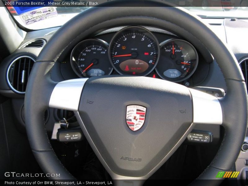 Meteor Grey Metallic / Black 2008 Porsche Boxster