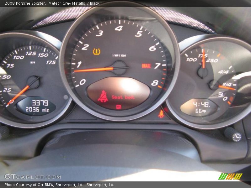 Meteor Grey Metallic / Black 2008 Porsche Boxster