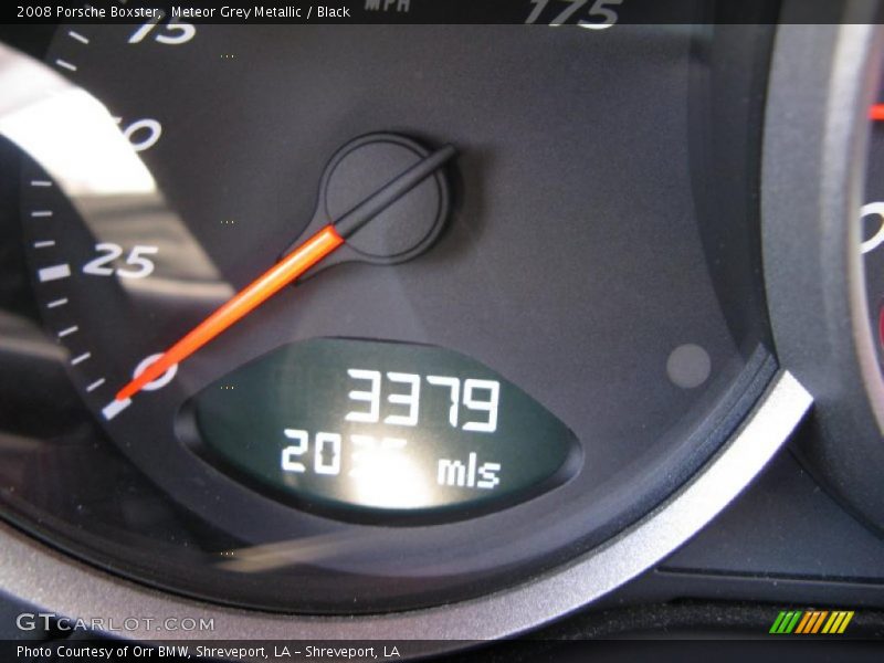 Meteor Grey Metallic / Black 2008 Porsche Boxster