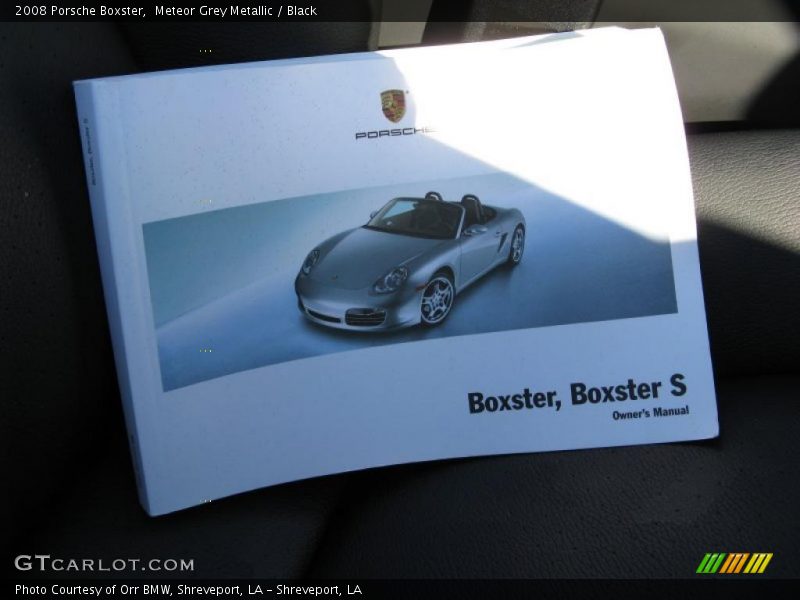 Meteor Grey Metallic / Black 2008 Porsche Boxster