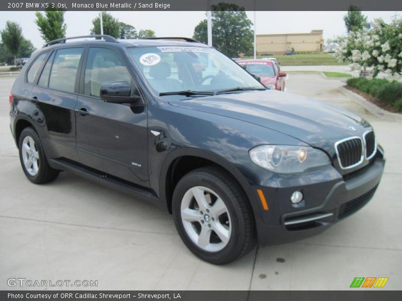 Monaco Blue Metallic / Sand Beige 2007 BMW X5 3.0si