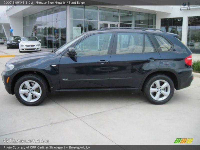 Monaco Blue Metallic / Sand Beige 2007 BMW X5 3.0si