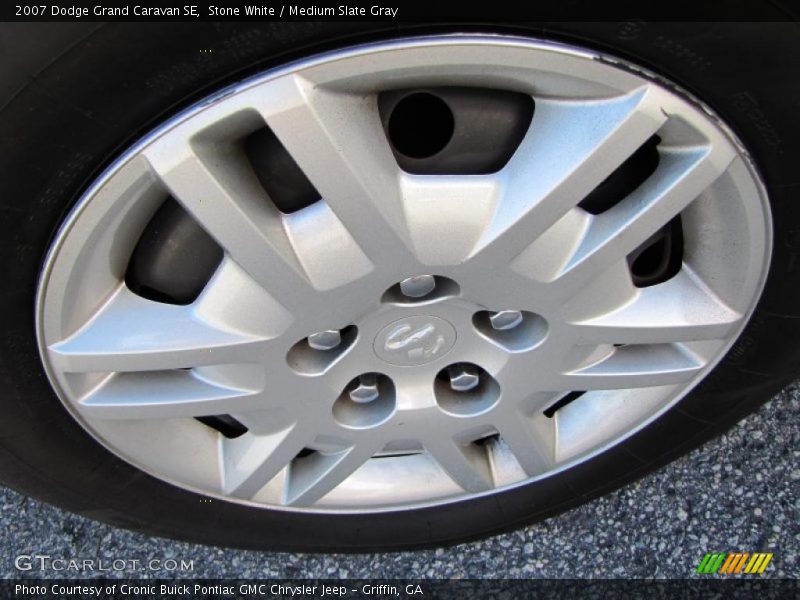 Stone White / Medium Slate Gray 2007 Dodge Grand Caravan SE