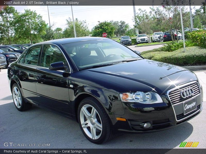 Brilliant Black / Ebony 2007 Audi A4 2.0T Sedan
