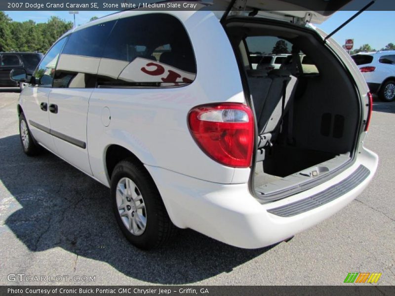 Stone White / Medium Slate Gray 2007 Dodge Grand Caravan SE