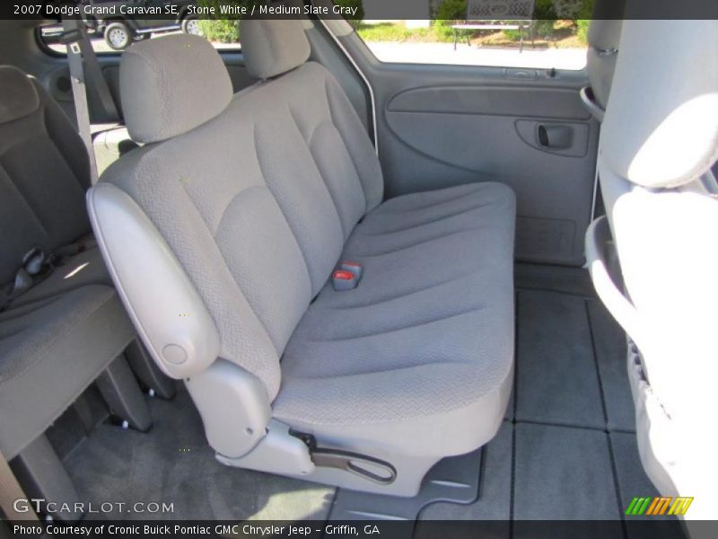 Stone White / Medium Slate Gray 2007 Dodge Grand Caravan SE