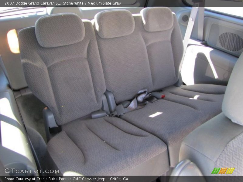 Stone White / Medium Slate Gray 2007 Dodge Grand Caravan SE