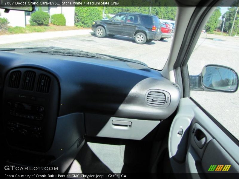 Stone White / Medium Slate Gray 2007 Dodge Grand Caravan SE