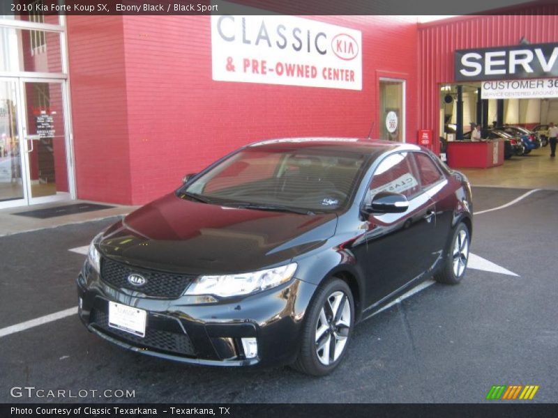 Ebony Black / Black Sport 2010 Kia Forte Koup SX