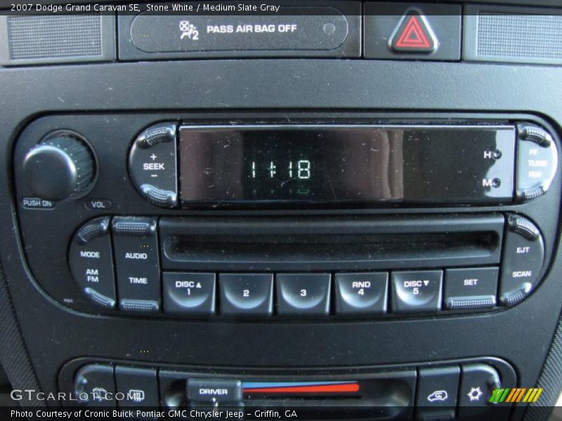 Stone White / Medium Slate Gray 2007 Dodge Grand Caravan SE