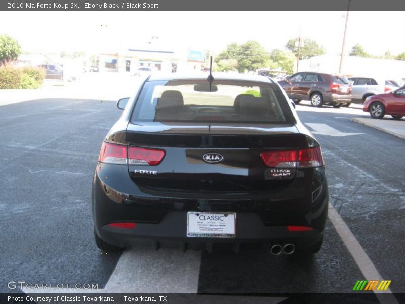 Ebony Black / Black Sport 2010 Kia Forte Koup SX