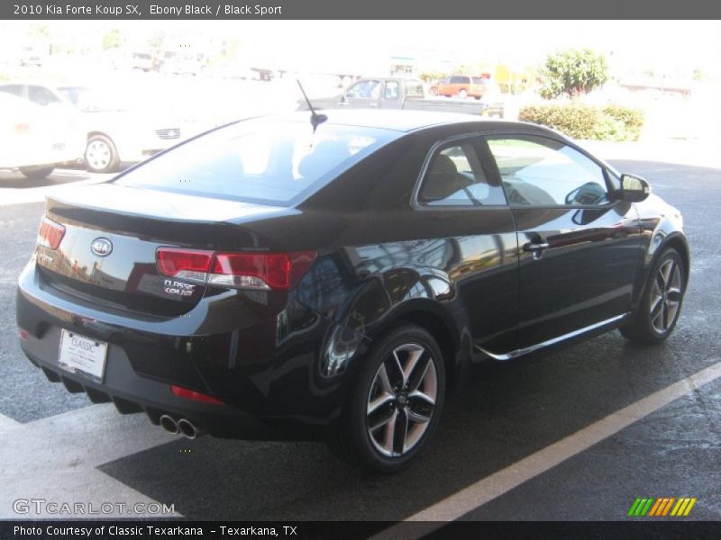 Ebony Black / Black Sport 2010 Kia Forte Koup SX