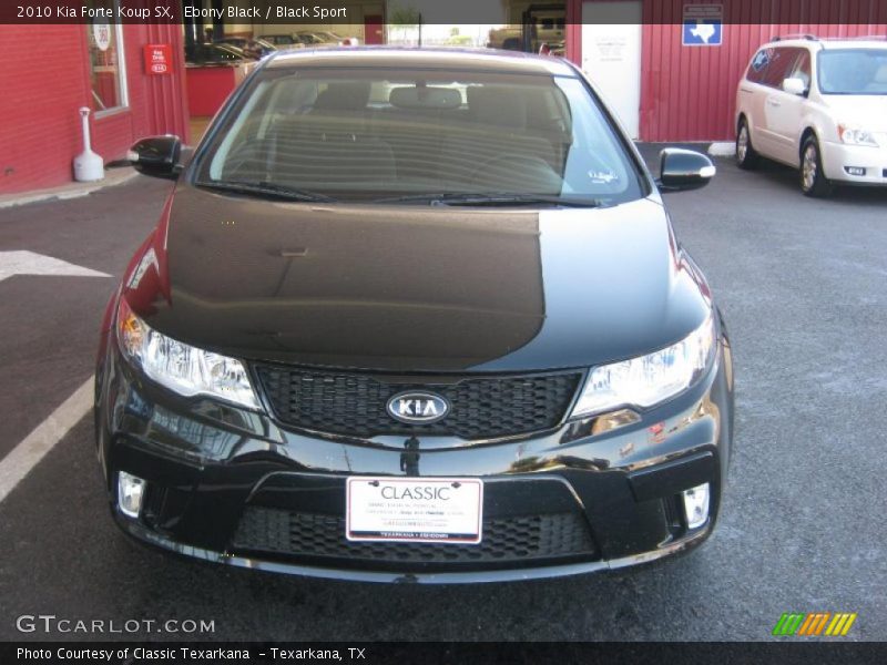 Ebony Black / Black Sport 2010 Kia Forte Koup SX