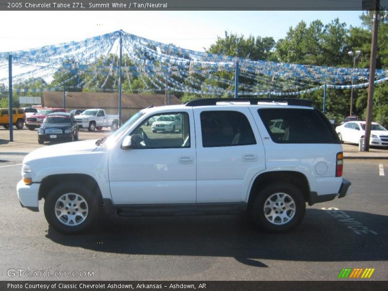 Summit White / Tan/Neutral 2005 Chevrolet Tahoe Z71