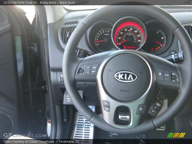 Ebony Black / Black Sport 2010 Kia Forte Koup SX