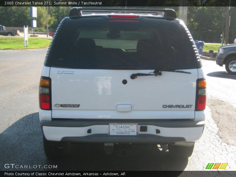 Summit White / Tan/Neutral 2005 Chevrolet Tahoe Z71