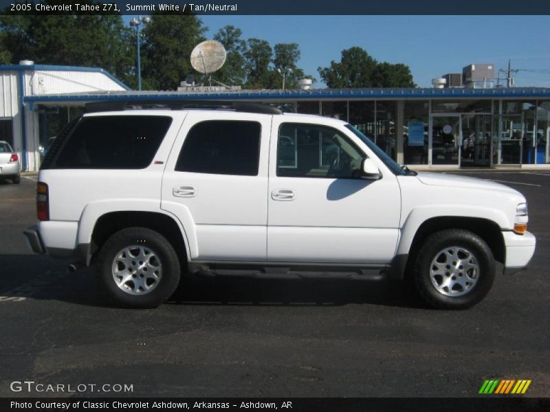 Summit White / Tan/Neutral 2005 Chevrolet Tahoe Z71