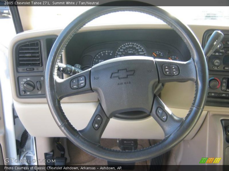 Summit White / Tan/Neutral 2005 Chevrolet Tahoe Z71