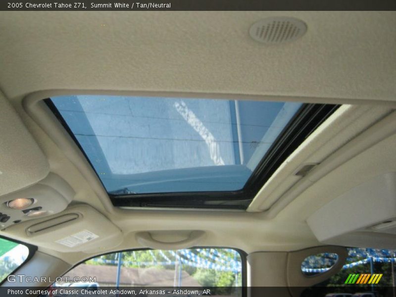 Summit White / Tan/Neutral 2005 Chevrolet Tahoe Z71