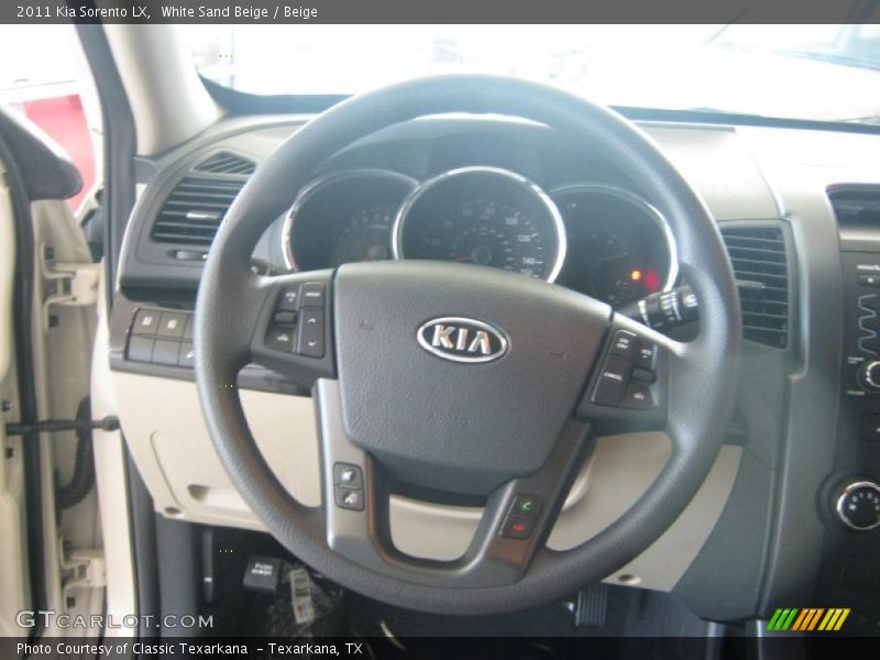 White Sand Beige / Beige 2011 Kia Sorento LX